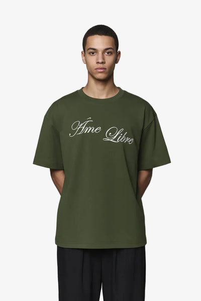 Sentinel T-Shirt Olive - Âme Libre | LAB10STREETWEAR