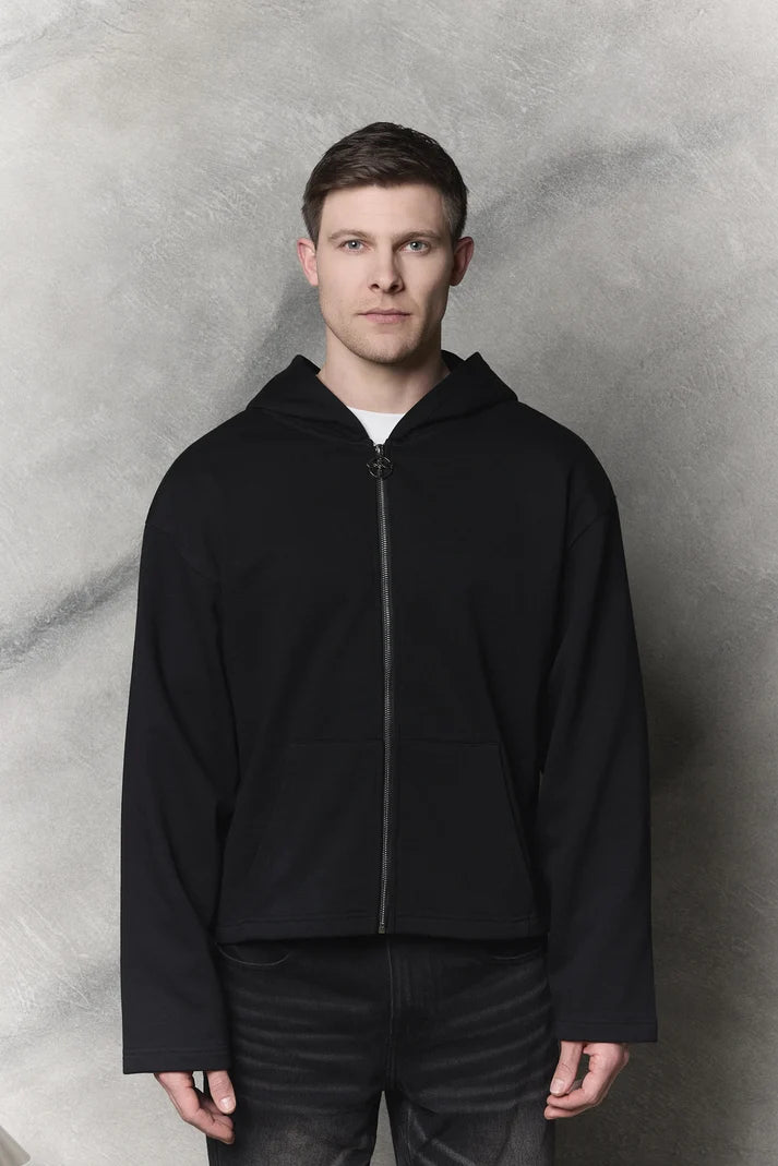 ame libre Vigil Zip Hoodie - Black - lab10menswear.nl