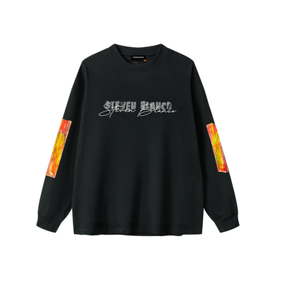 steven blanco Tela Vestida Long Sleeve T-Shirt - Black