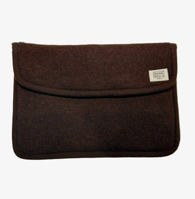 Vintage Recycled Laptop Sleeve - Brown Site - Lab10 | LAB10STREETWEAR