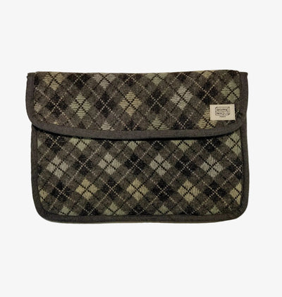 Vintage Recycled Laptop Sleeve - Grey Lines - Lab10 | LAB10STREETWEAR