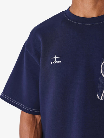Bandana T-shirt Blauw - PXP | LAB10STREETWEAR