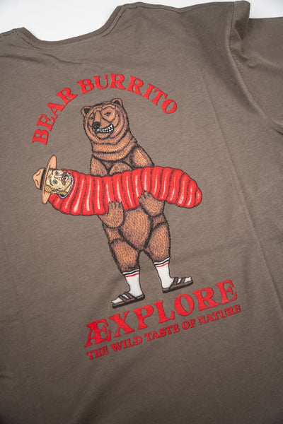 Bear Burrito T-Shirt - Morel - Lakor | LAB10STREETWEAR