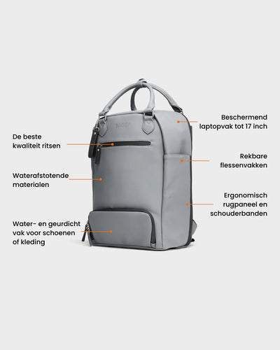 De Backpack - Antraciet - Bagga | LAB10STREETWEAR
