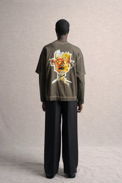 steven blanco Frames Double Sleeve T-Shirt Green