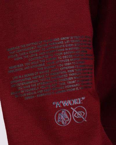 Flow & Grow - Burgundy - A'Woke Studio | LAB10STREETWEAR