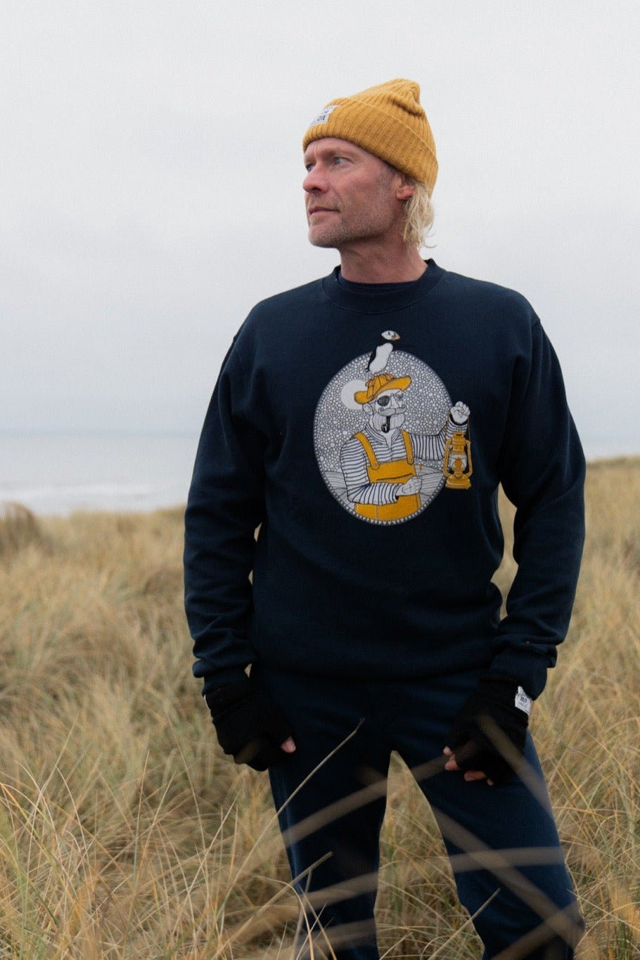 Light the Way Crewneck Sweater - Blueberry - Lakor | LAB10STREETWEAR