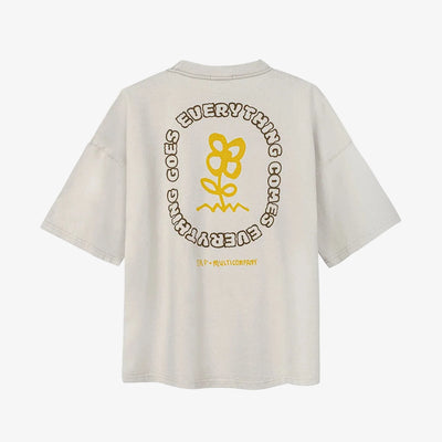 Power Flower Tee - Dirty White - Surf.inc | LAB10STREETWEAR