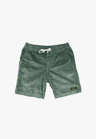 Corduroy Badge Shorts - Groen - Ecmo | LAB10STREETWEAR