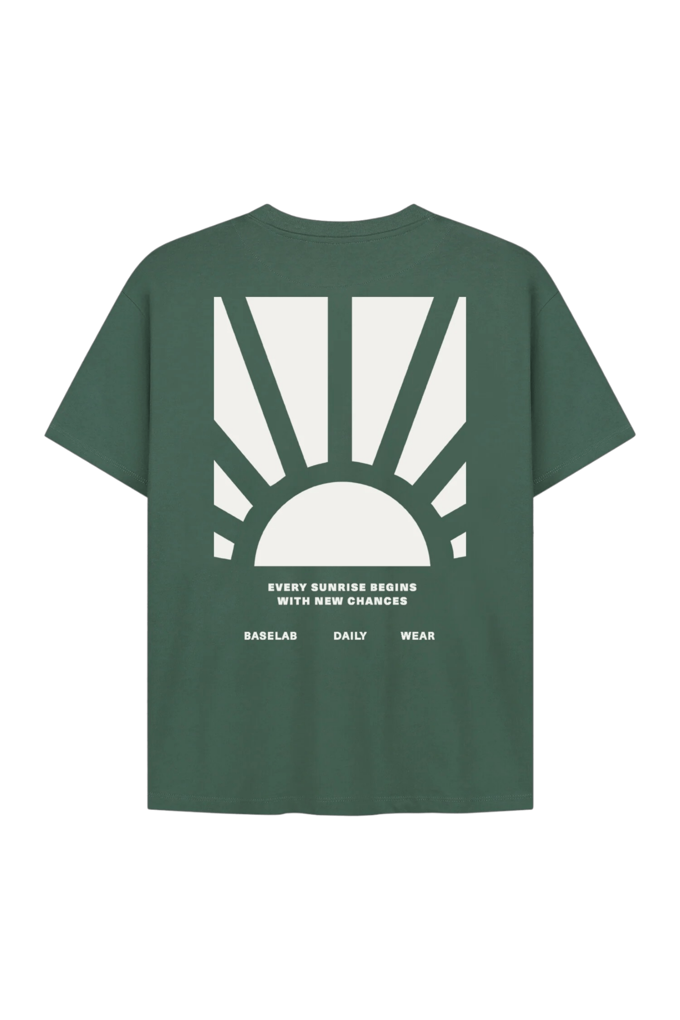Sunrise T-Shirt - Groen - Baselab | LAB10STREETWEAR