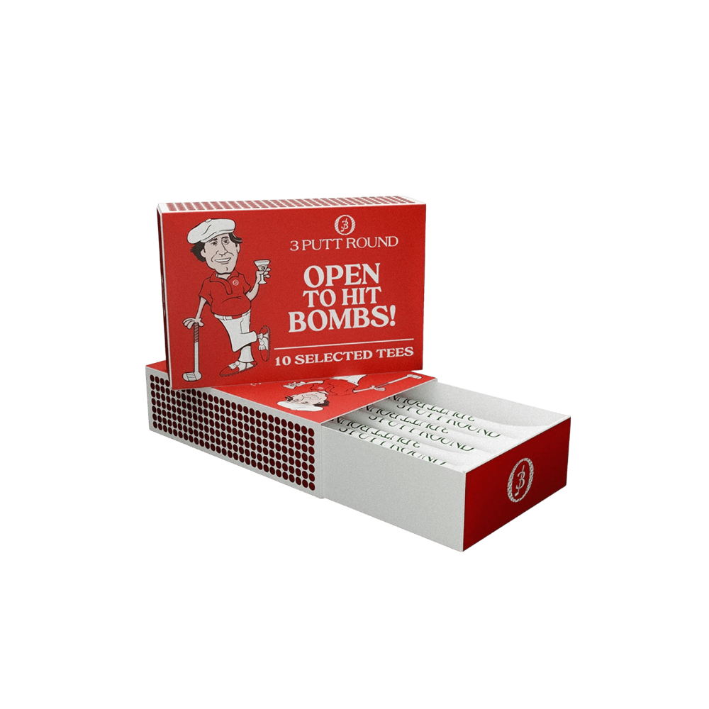 The Red Golf Tee Match Box - 3Puttround | LAB10STREETWEAR