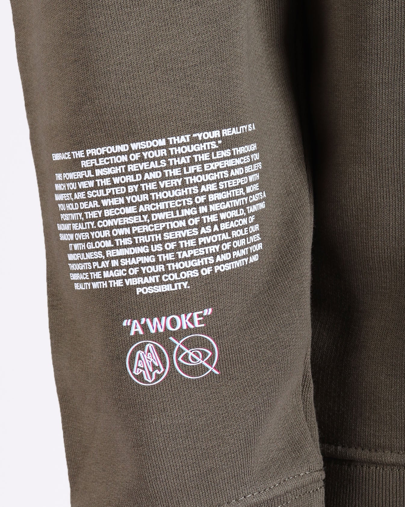 Thoughts Reality Reflection - Khaki - A'Woke Studio | LAB10STREETWEAR