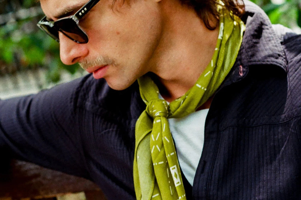 Diamonds in Verdant - Bohemian Style Bandana