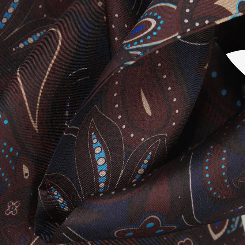 Silk Scarf - Windermere - Mahogany Daze